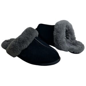 UGG Women's Black Shearling Mule Slippers